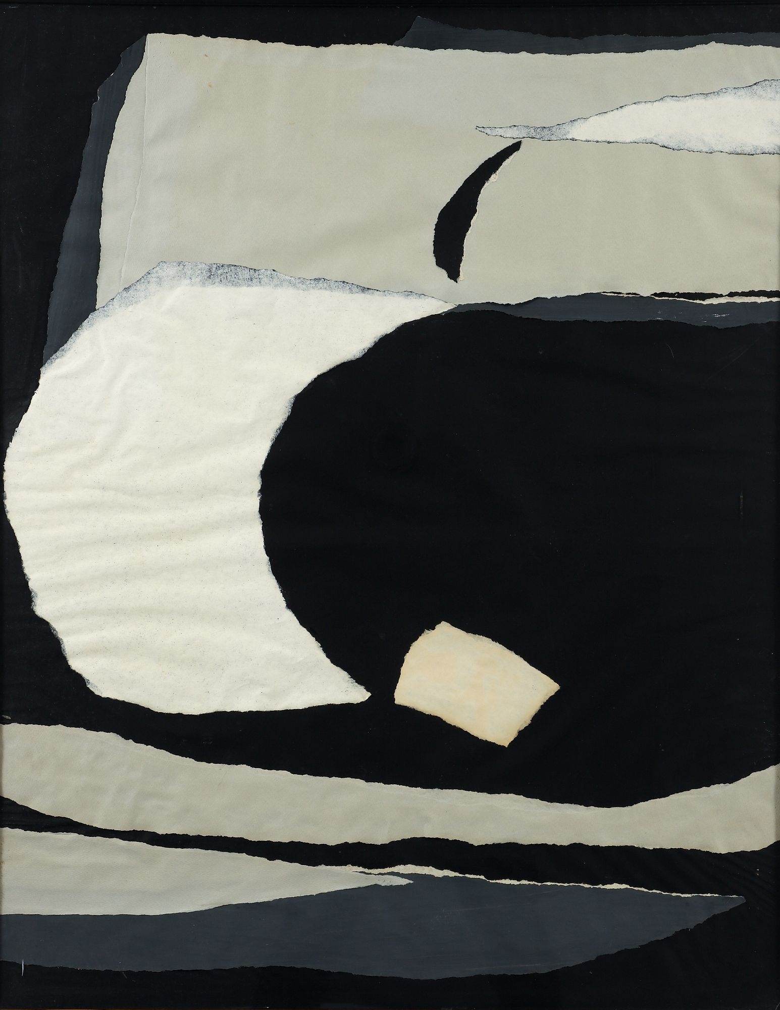 Samuel Rosenberg | Jane Else Miller Torn Paper Collage (Circa 1960s ...