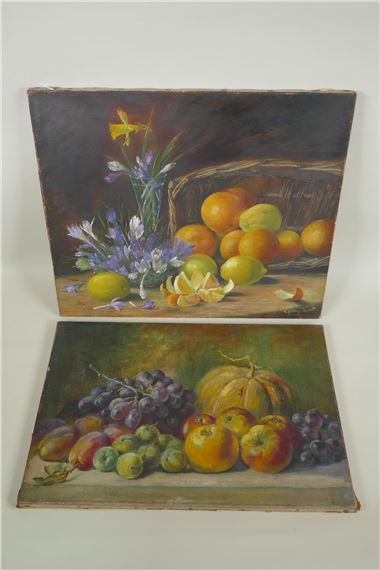 spring flowers and fruit - E. Tissot