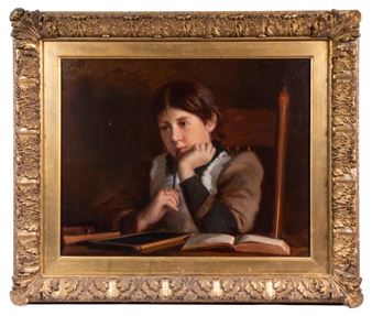 Portrait of a Pensive Schoolgirl - John Donaghy