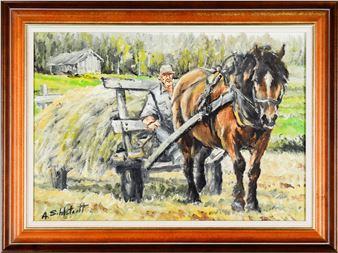 18 Ann-Liz Sehlstedt Olja på duk - Ann-liz Sehlstedt