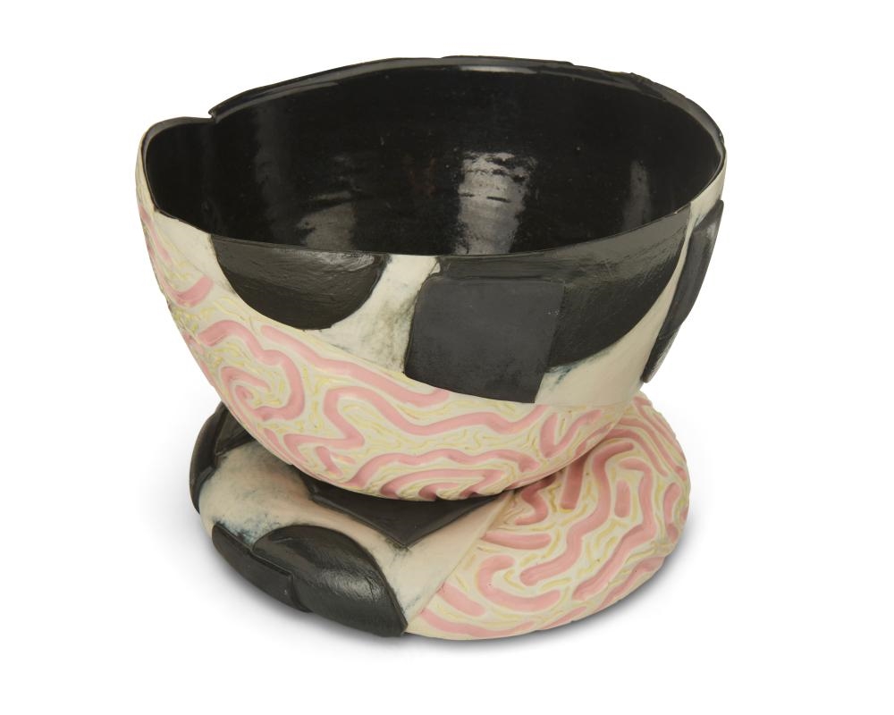 Artwork by Robert Milnes, Right Brain Left Brain, Made of Glazed ceramic