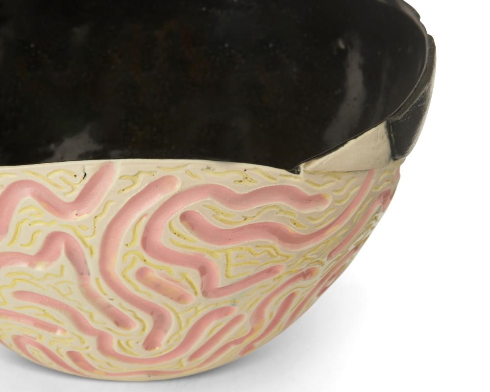 Artwork by Robert Milnes, Right Brain Left Brain, Made of Glazed ceramic