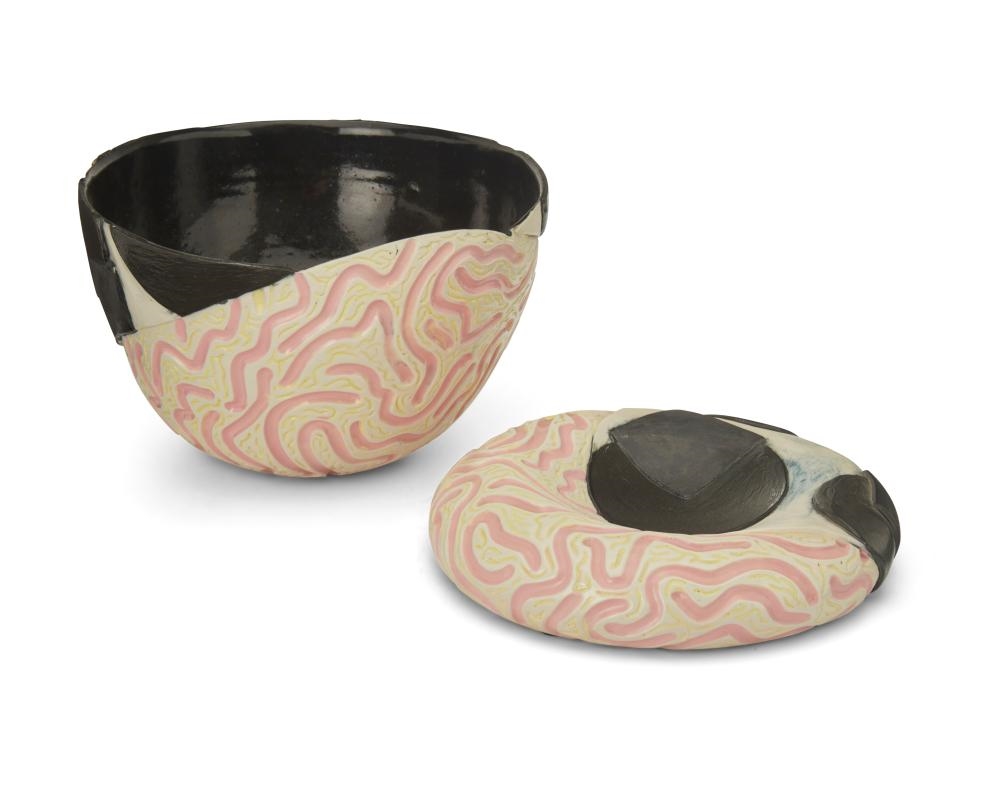 Artwork by Robert Milnes, Right Brain Left Brain, Made of Glazed ceramic