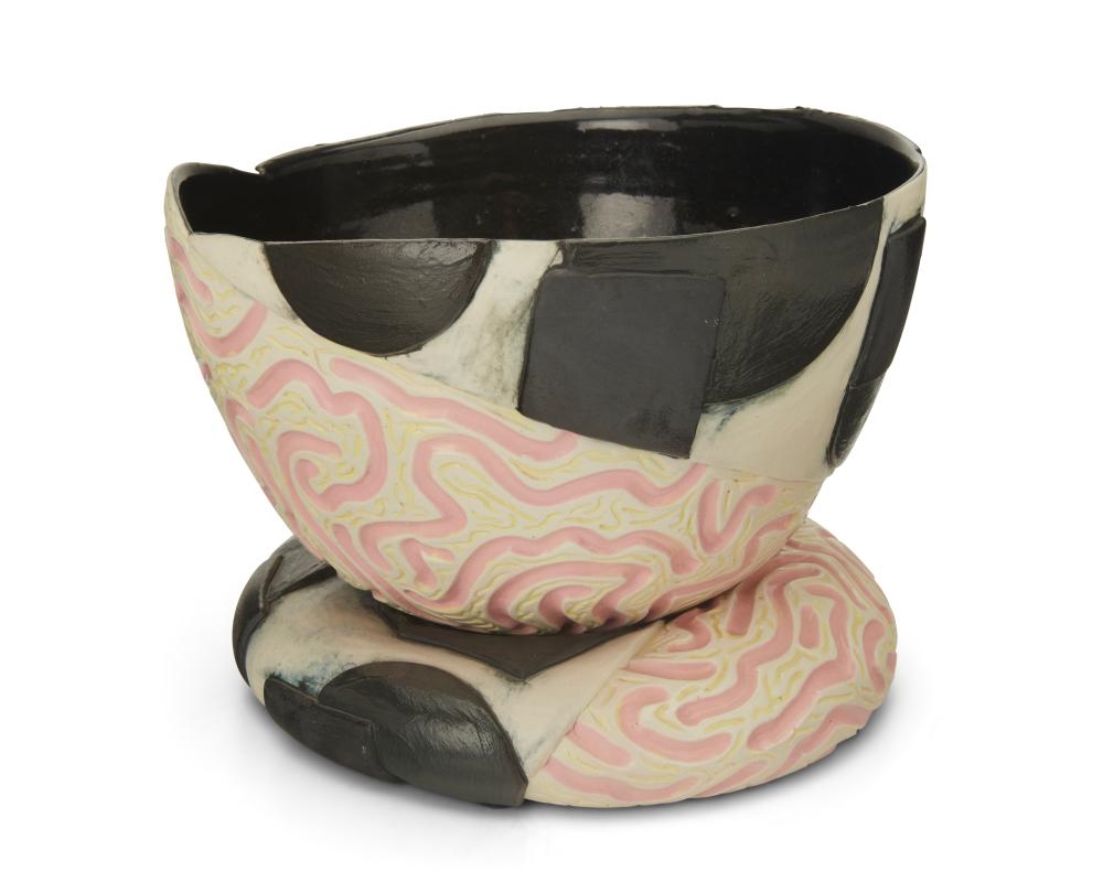 Artwork by Robert Milnes, Right Brain Left Brain, Made of Glazed ceramic