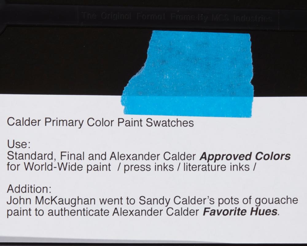 Alexander Calder | Color swatches | MutualArt