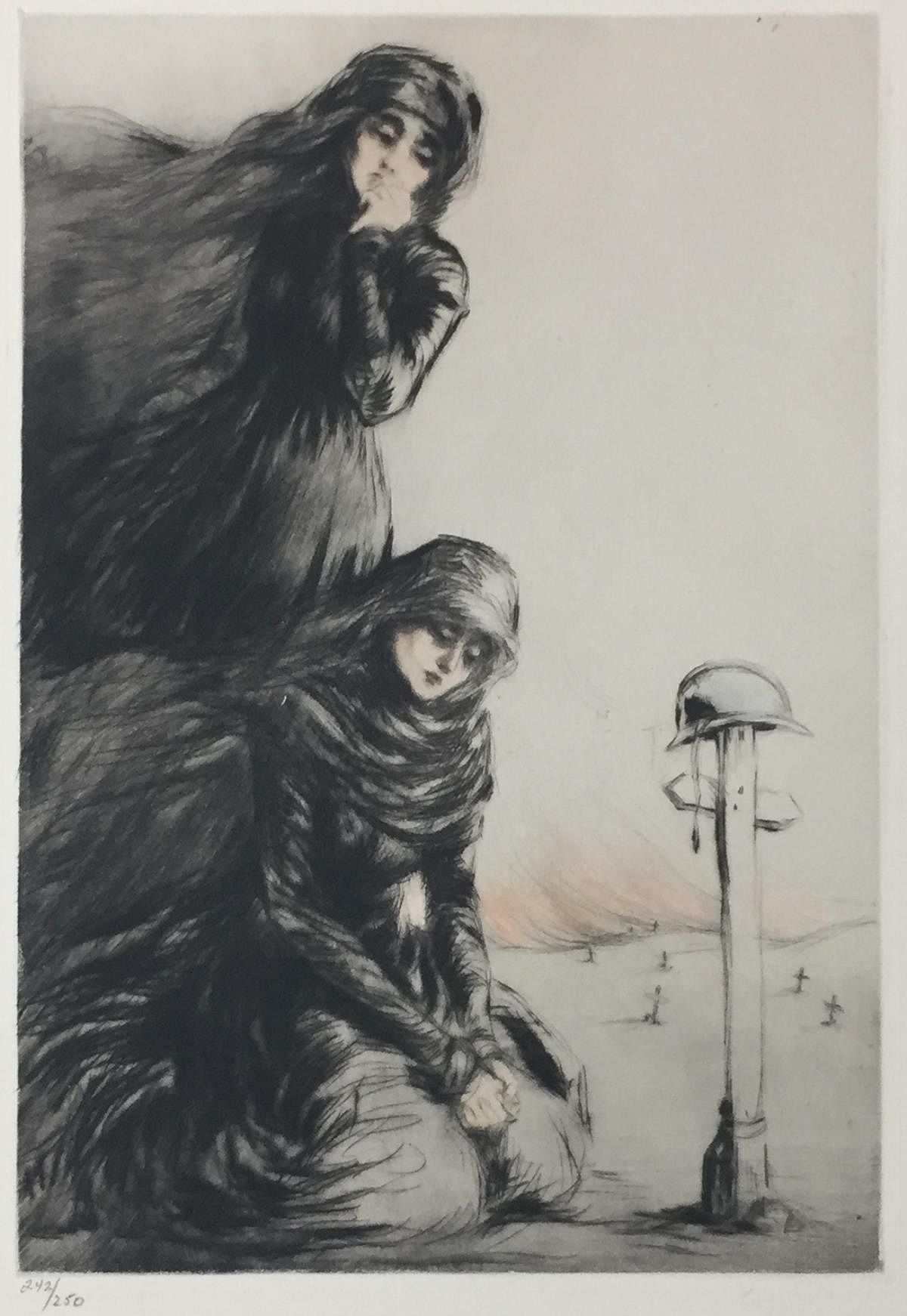 Louis Icart | Louis Icart - The War Widow (Circa 1917) | MutualArt