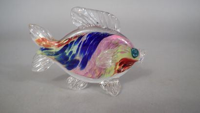 René COURSON (1940-2012), Poisson en verre