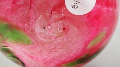 Artwork by René Courson, René COURSON (1940-2012). Vase balustre à, Made of verre