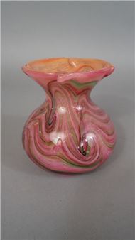 René COURSON (1940-2012). Vase balustre à - René Courson