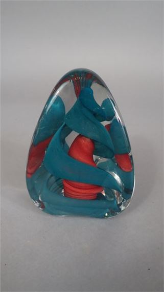 René COURSON (1940-2012). Presse-papier sulfure