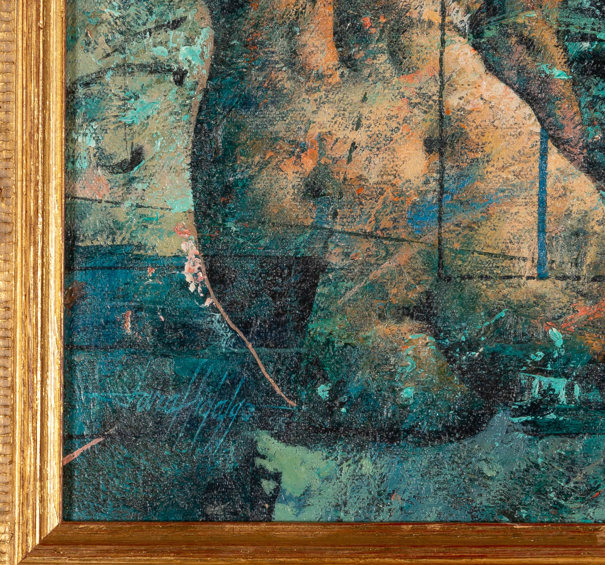 Artwork by Armando Lara Hidalgo, Untitled (Seated Nude), Made of Acrylic on canvas