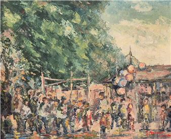 Fairground - B. Nathan (20th Century)