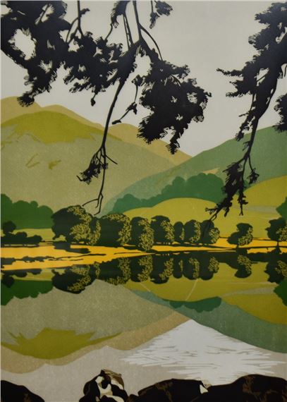 Simon King | Simon King (b.1951, British), screen print, 'Reflections ...