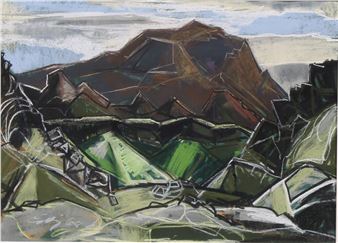 Mountain Landscape,
dated - Gunnar Hjaltason