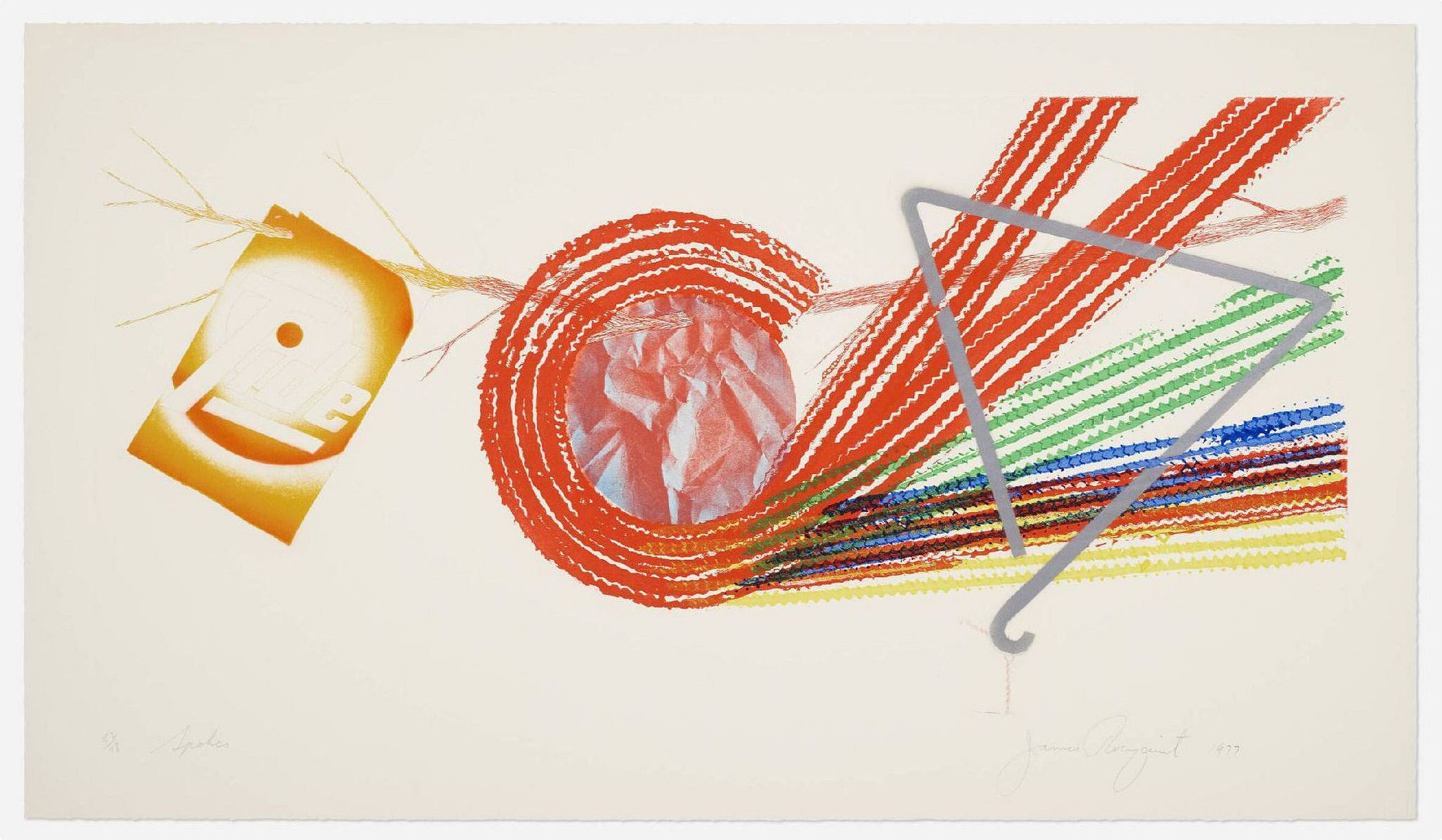 James Rosenquist | James Rosenquist - Spokes (1977) | MutualArt