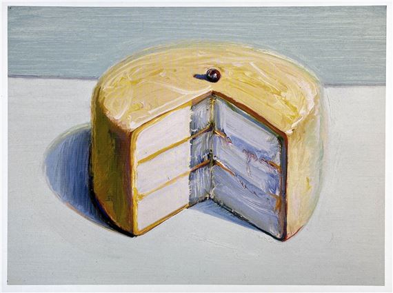 Wayne Thiebaud | Wayne Thiebaud - Lemon Cake (2019) | MutualArt