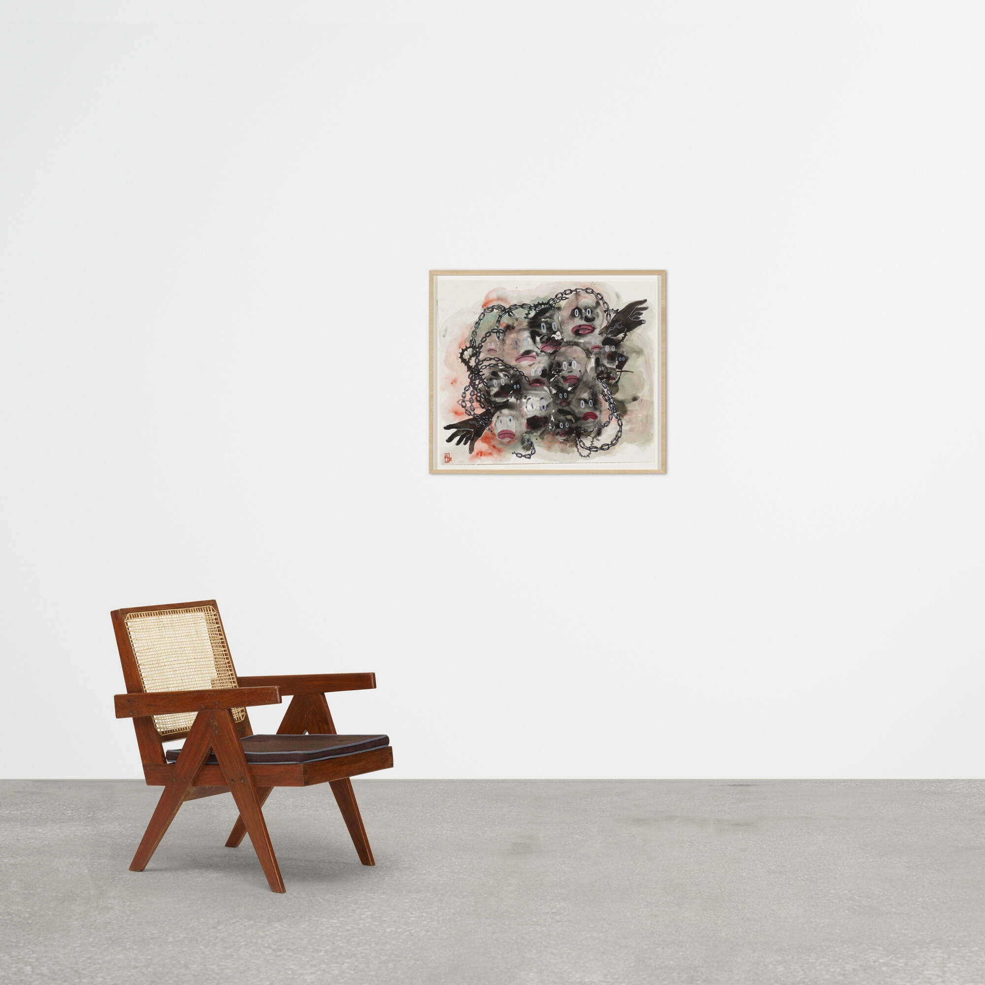 Artwork by Ashley Doggett, Dreams of Escape: Down Below, Made of watercolor and sumi ink on Arches