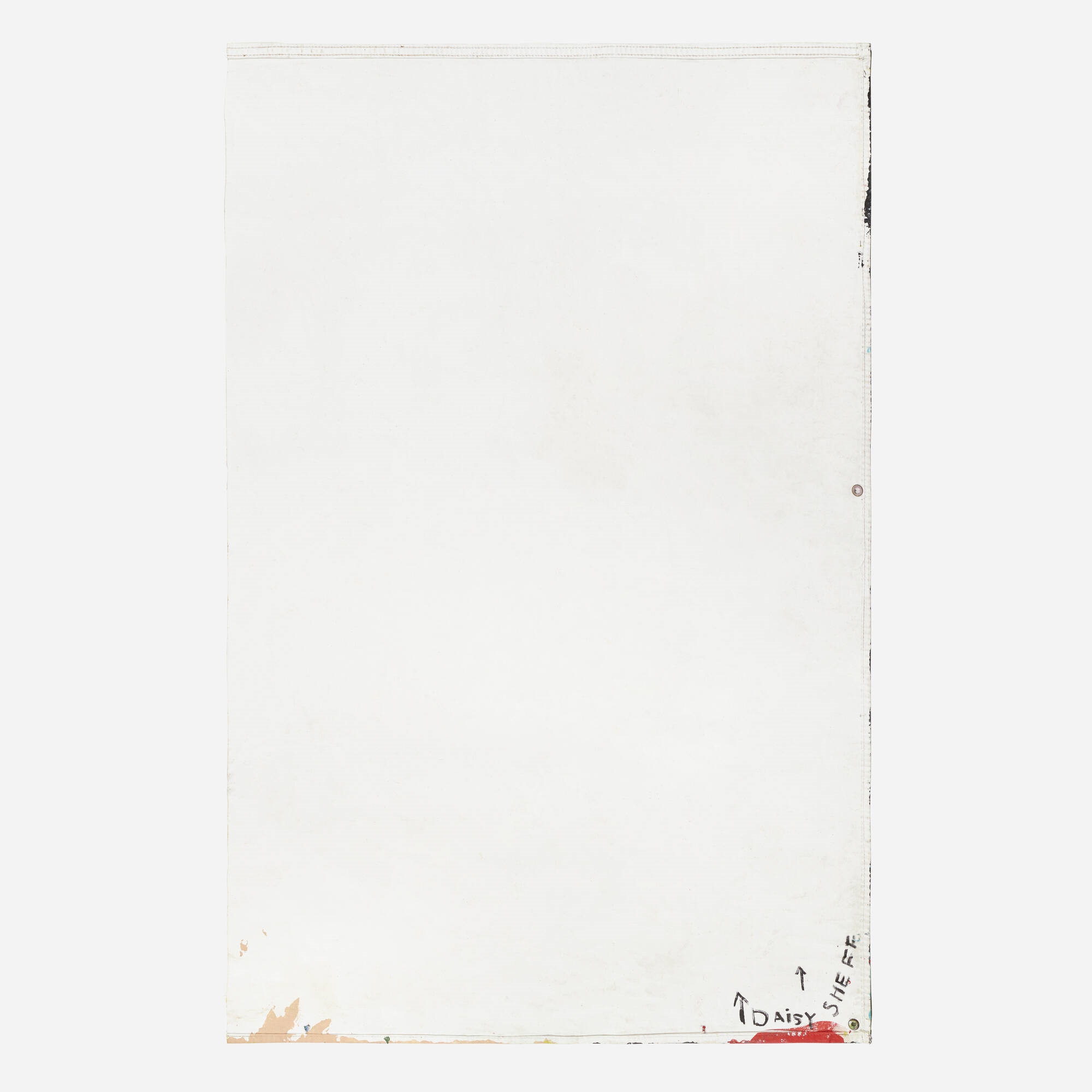 Artwork by Daisy May Sheff, Untitled, Made of paper and found fabric on canvas