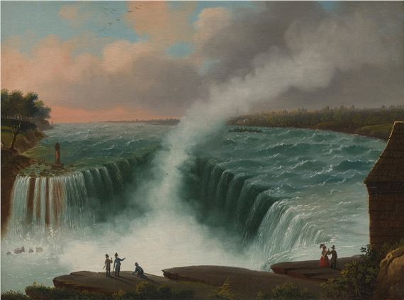 Niagara Falls from Table Rock by Nicolino Vicompte Calyo, Painted circa 1835