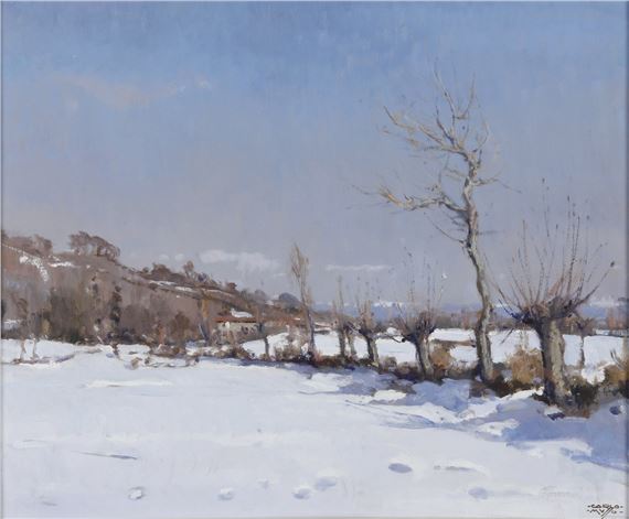 Paesaggio innevato by Carlo Musso