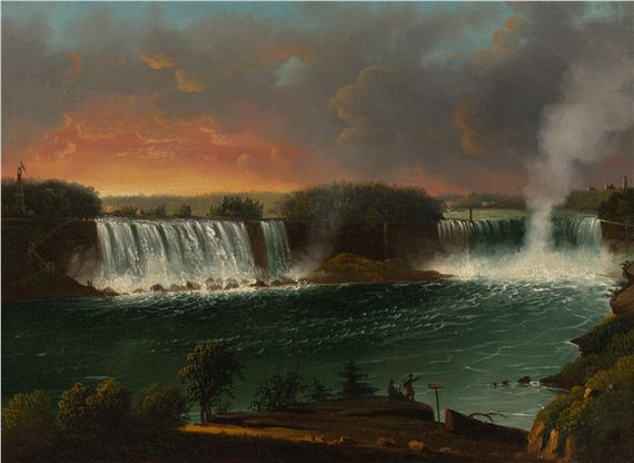 View of Niagara Falls by Nicolino Vicompte Calyo, Painted circa 1835