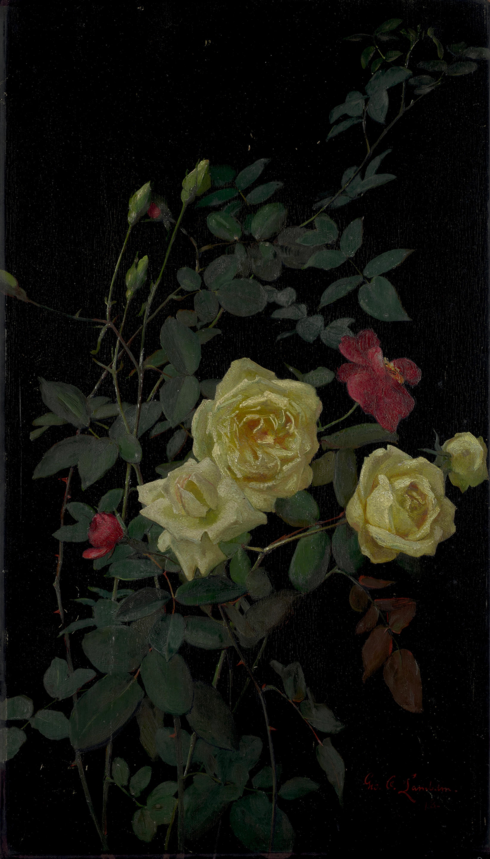 George Cochran Lambdin | Roses (1878) | MutualArt