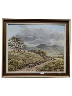 G BENNETT OIL ON BOARD LANDSCAPE 59 X 49 CMS - G. Bennett