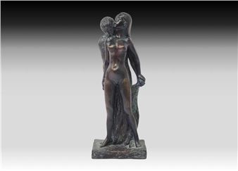 "The Naked Embraced," "Passion," or "The Lovers," - Leonard Art