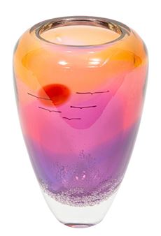 Buzz Blodgett Art Glass Vase - Buzz Blodgett