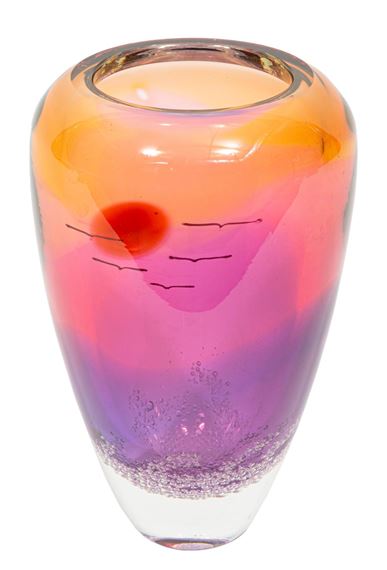 Buzz Blodgett Art Glass Vase - Buzz Blodgett