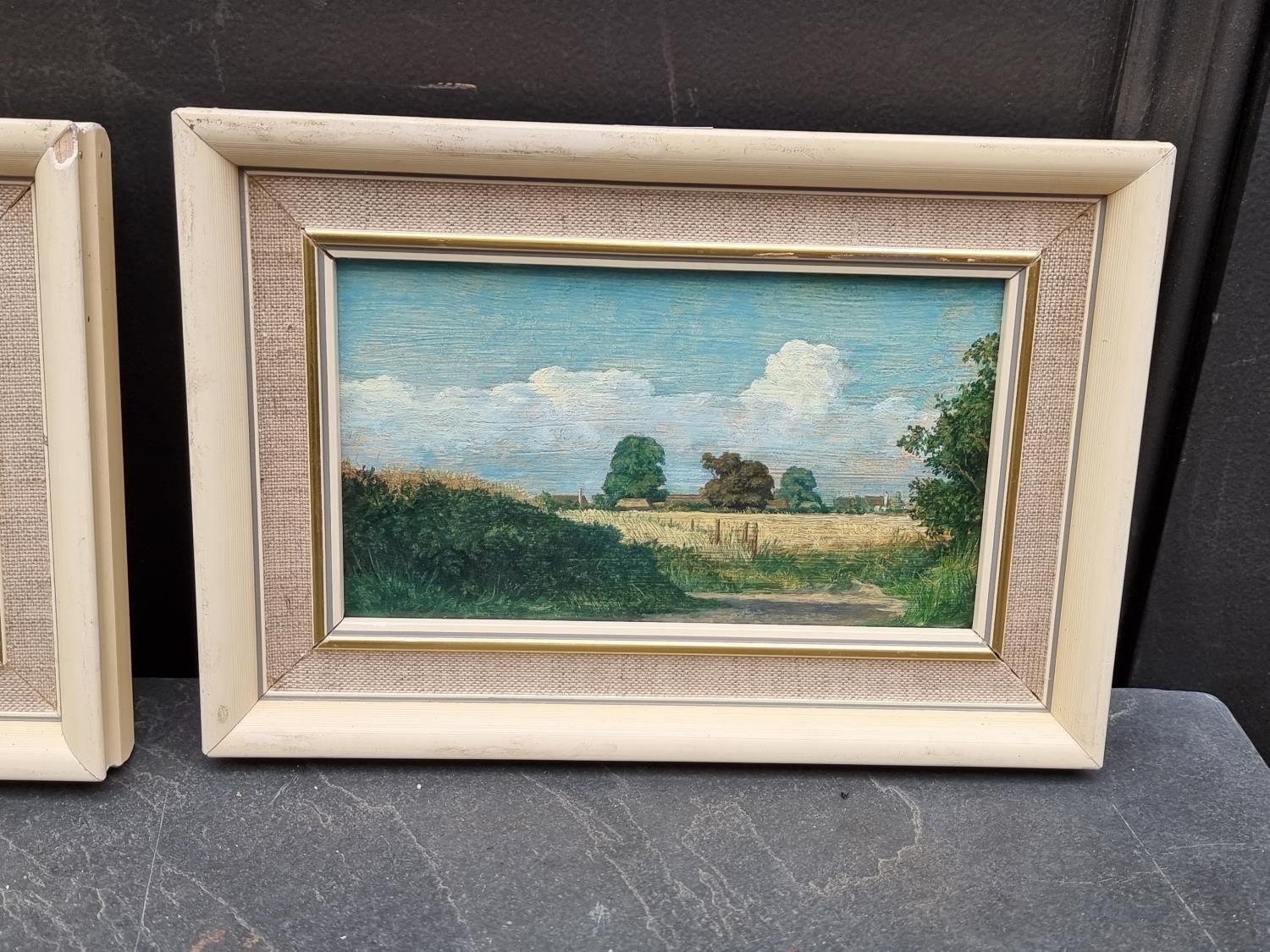Artwork by Oliver Ommanney, Distant View of Chichester, Made of oil on board