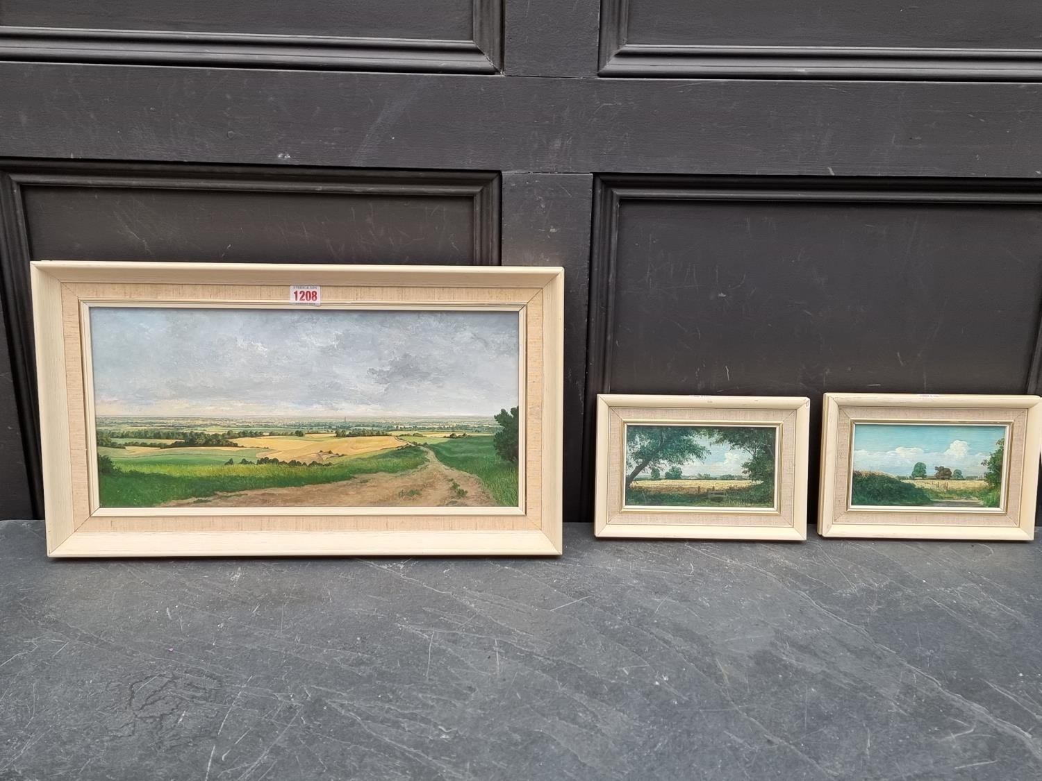 Artwork by Oliver Ommanney, Distant View of Chichester, Made of oil on board