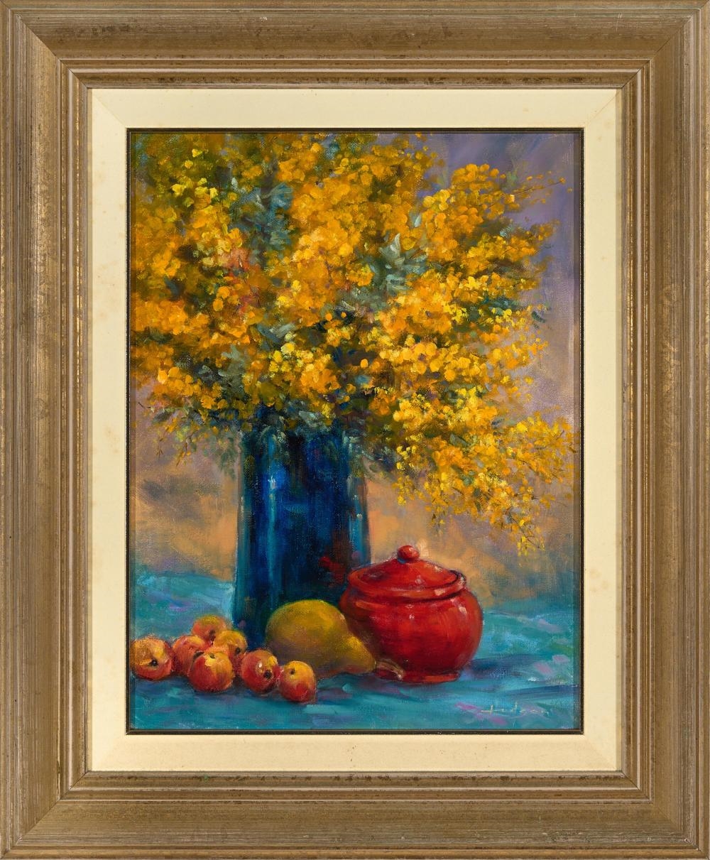 Artwork by Helen Hudson, Fruits of Spring, Made of oil on canvas on board