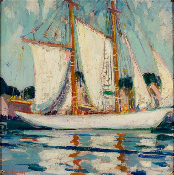 Boats in Harbor - Irma René Koen