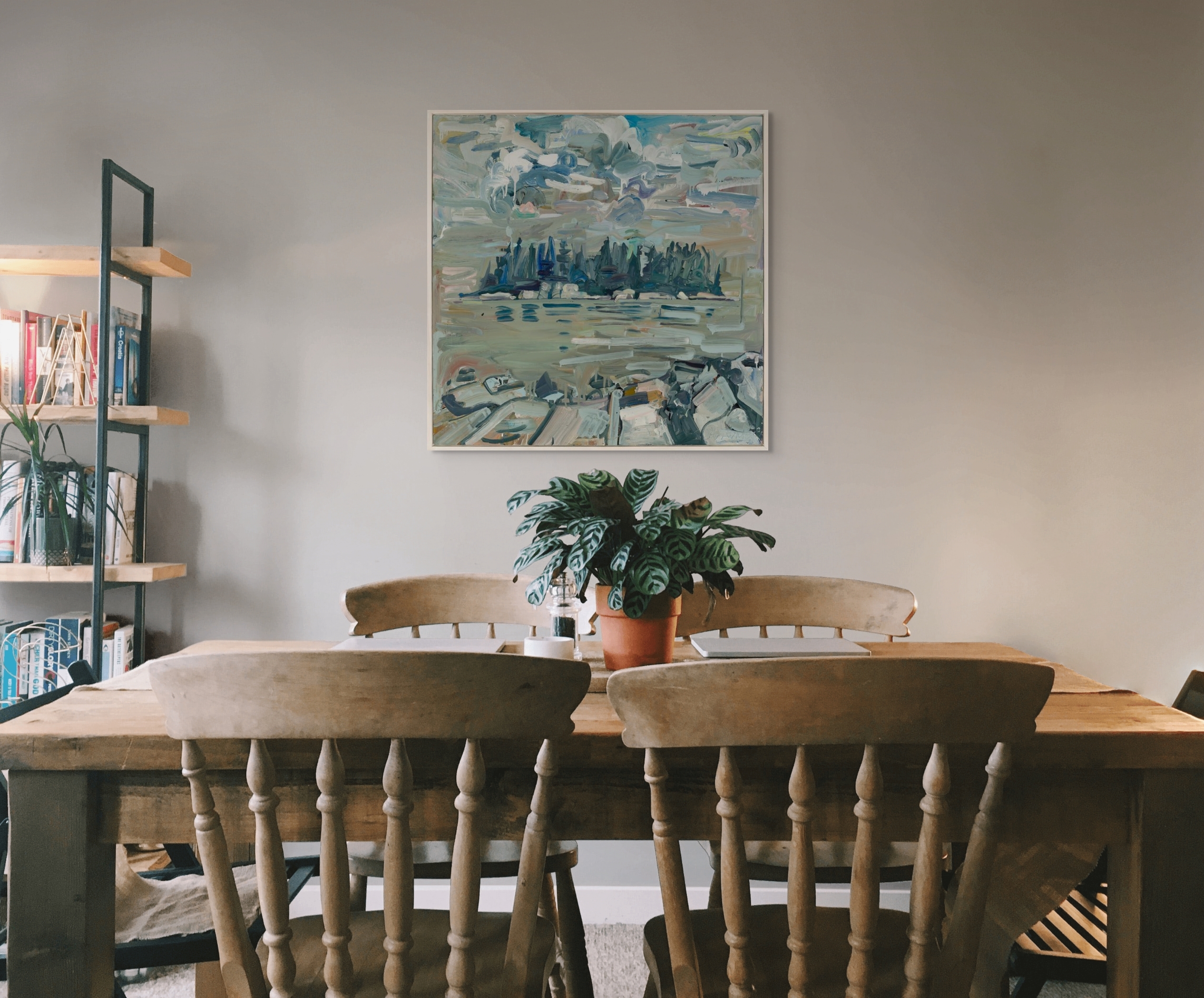 Artwork by Jon Imber, "View of Grog Island", Made of Oil on panel