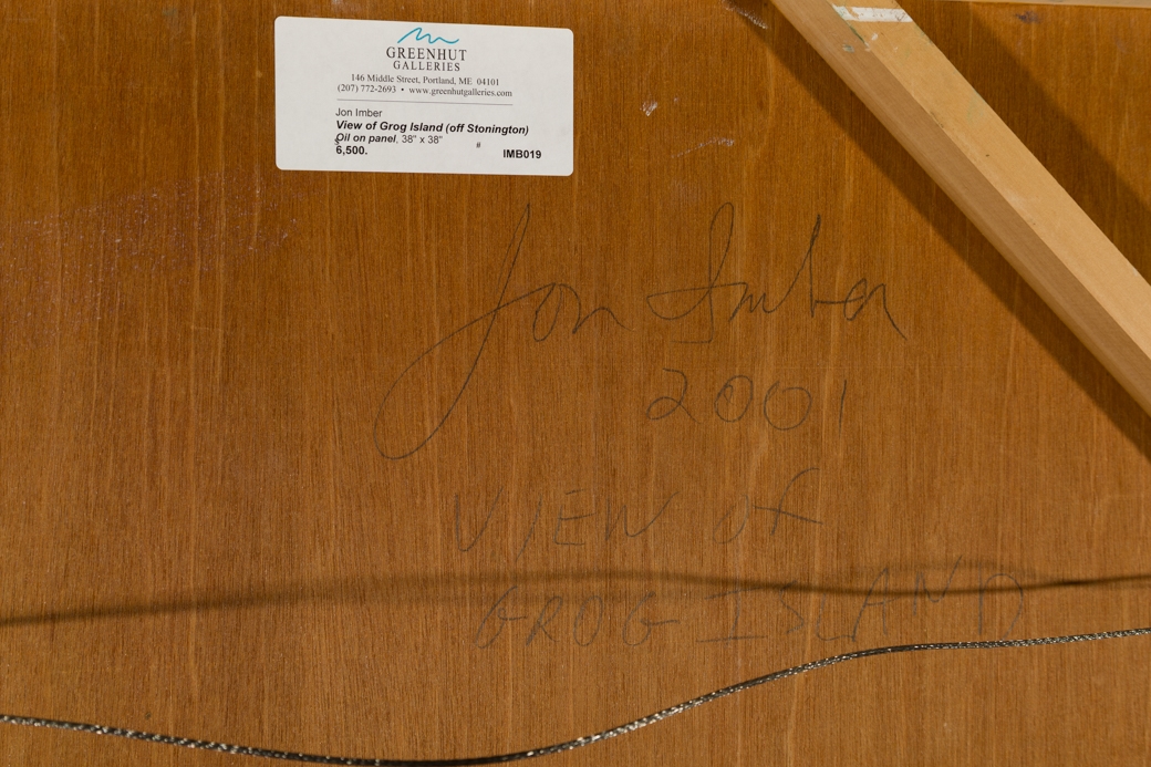 Artwork by Jon Imber, "View of Grog Island", Made of Oil on panel