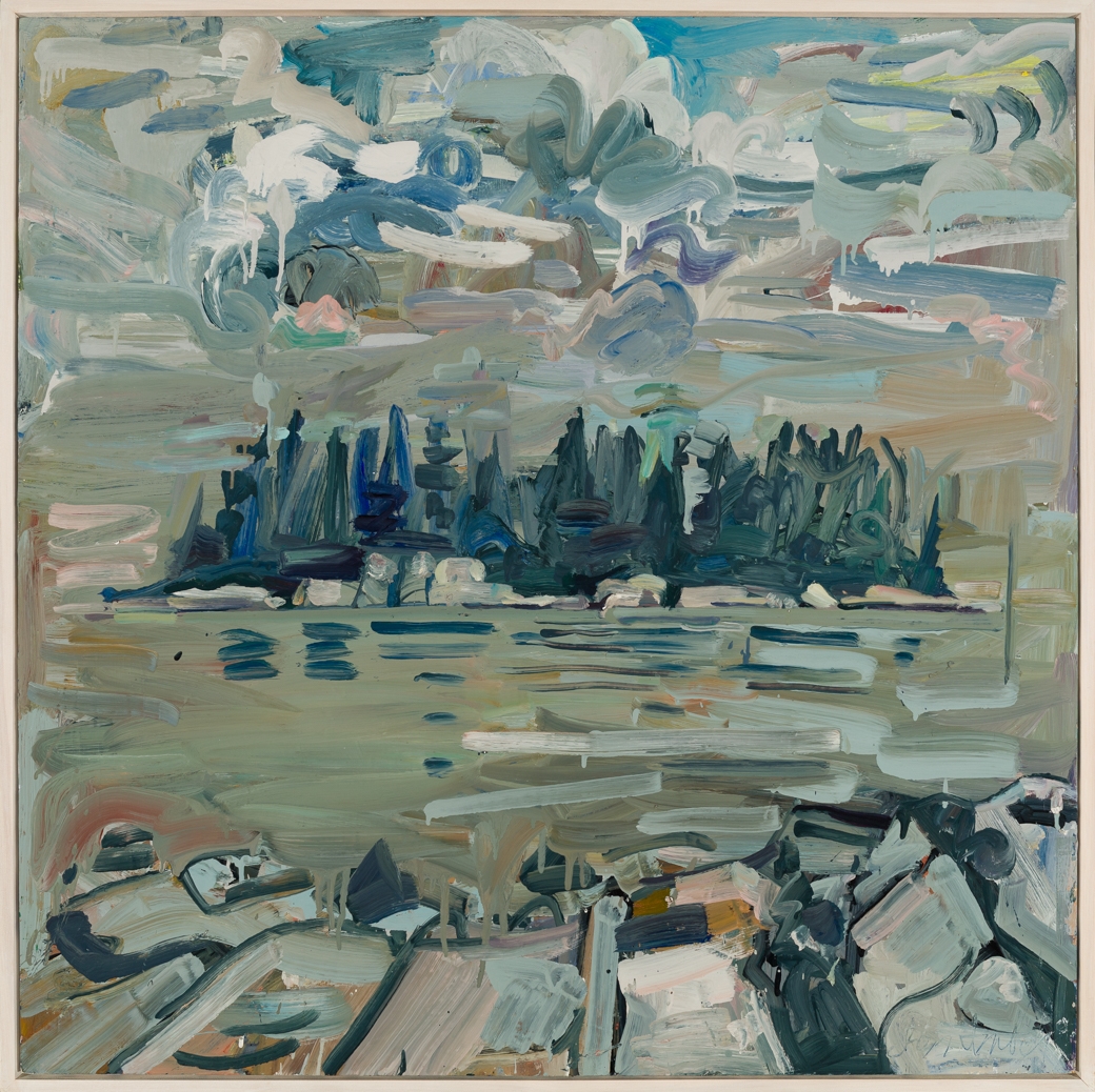 Artwork by Jon Imber, "View of Grog Island", Made of Oil on panel