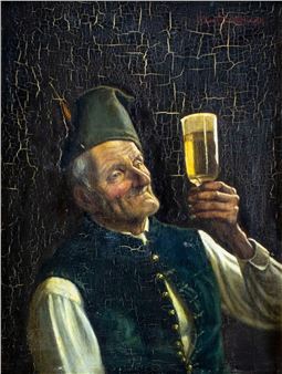 Old Man with Glass - Max Kaufmann