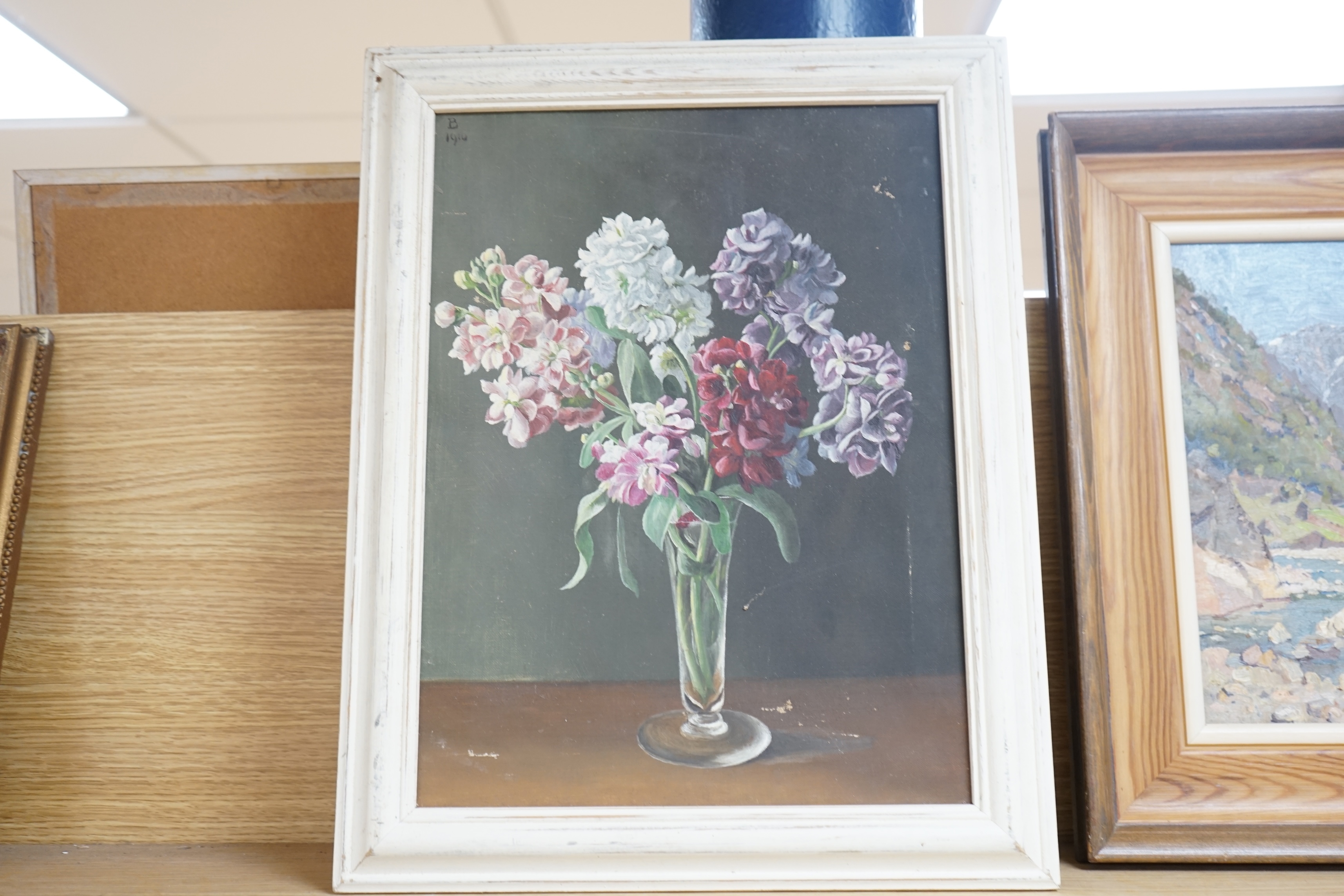 Artwork by Charles Howson Bennett, Still life of flowers, Made of oils on canvas