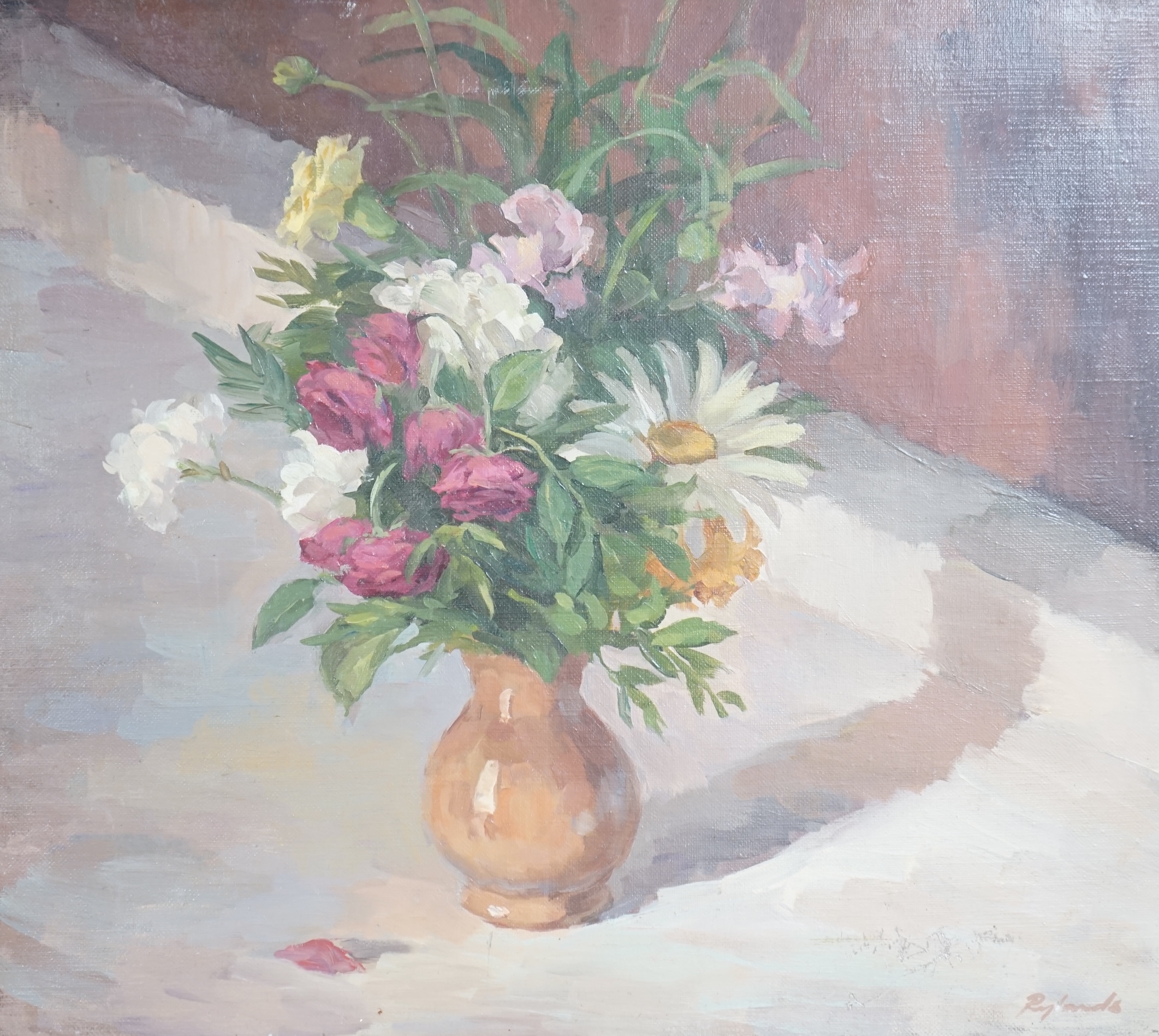 Artwork by Charles Howson Bennett, Still life of flowers, Made of oils on canvas