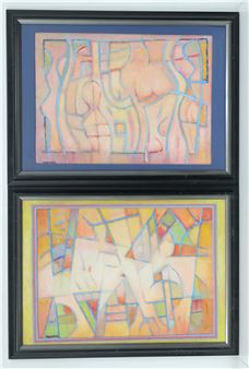 Untitled Abstract (two works - Colin Russell