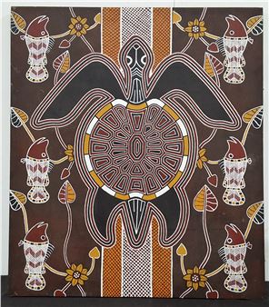 Wandering Turtle - Ranku Tjapaltjarri
