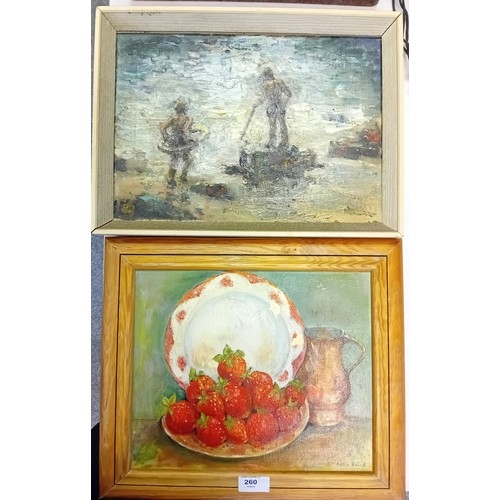 Artwork by Betty Baird, Two Artworks, Made of Oil on canvas