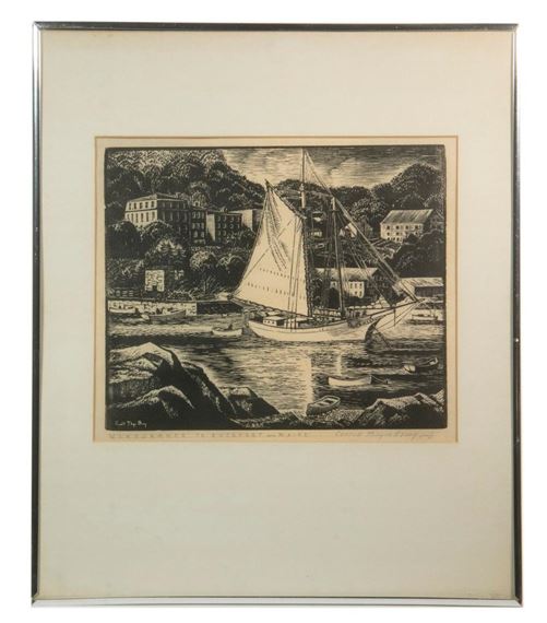 Windjammer in Rockport – Maine Coast by Caroll Thayer Berry