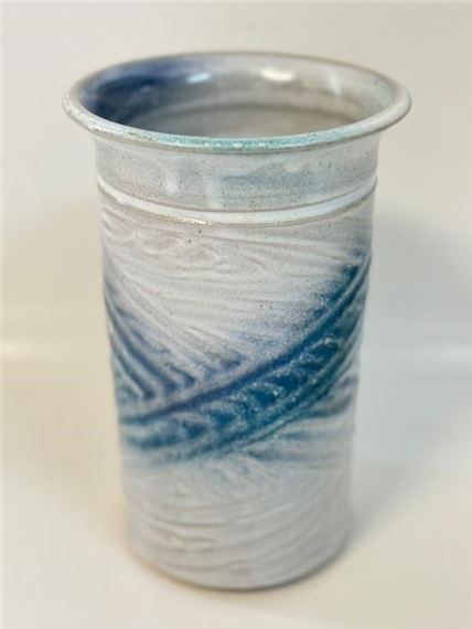 PRETTY JUDY BLAKE SIGNED POTTERY VASE - LARGE by Judy Blake