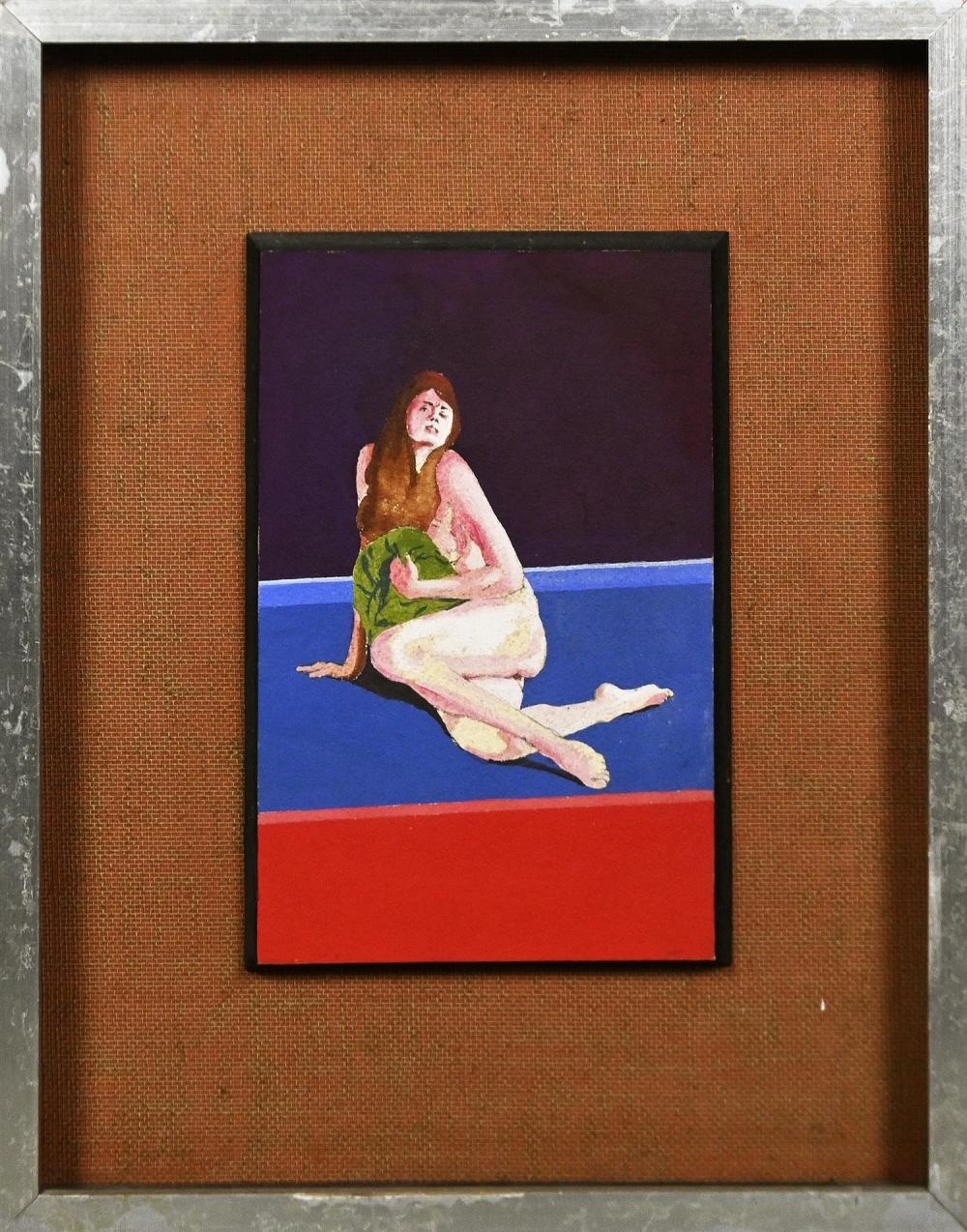 Artwork by Michael Allen Shaw, STUDY OF GIRL 1966, Made of ACRYLIC ON BOARD