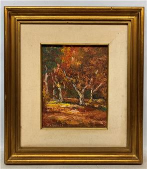 O. V. Gainza "Bosque" Oleo sobre tela - O. V. Gainza