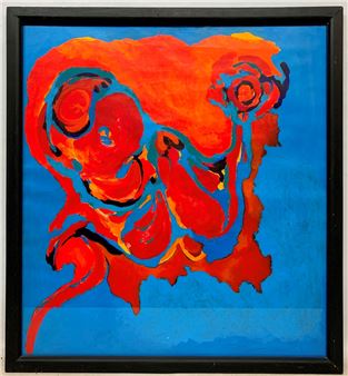 Silvia Terminello "Utero" Tecnica mixta sobre carton - Silvia Terminello