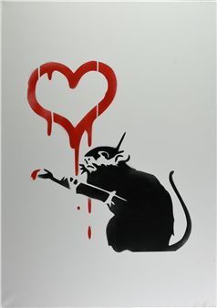 Banksy | Love Rat | MutualArt