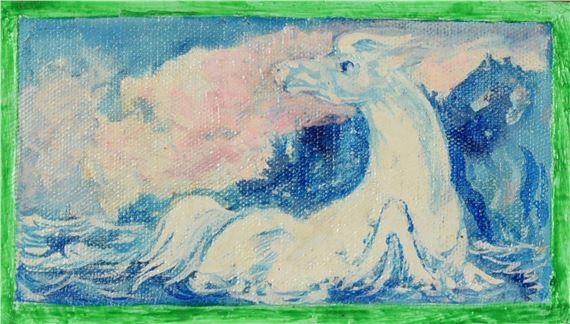 Aligi Sassu | Aligi Sassu (1912 - 2000) GRANDE CAVALLO BIANCO (1984 ...